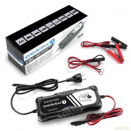 Prostownik samochodowy do akumulatora 12V/24V automatyczny CBC10