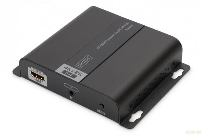 Przedłużacz (Extender) HDMI IP/Cat.5/6/7 120m 4K 30Hz UHD PoE HDCP 1.4 IR audio (odbiornik)