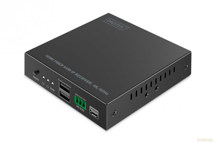 Przedłużacz (extender) światłowodowy HDMI 4K/60Hz z KVM USB 1.1 przez IP 1G lub do 40km/300m/IP 1G - dodatkowy odbiornik do DS-55348