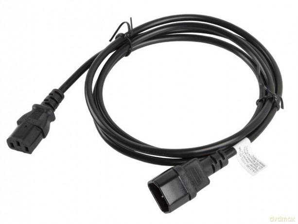 Przedłużacz kabla zasilającego IEC 320 C13 - C14 VDE 1.8M czarny
