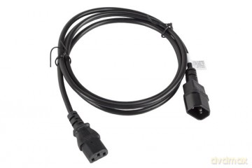 Przedłużacz kabla zasilającego IEC 320 C13 - C14 VDE 1.8M czarny