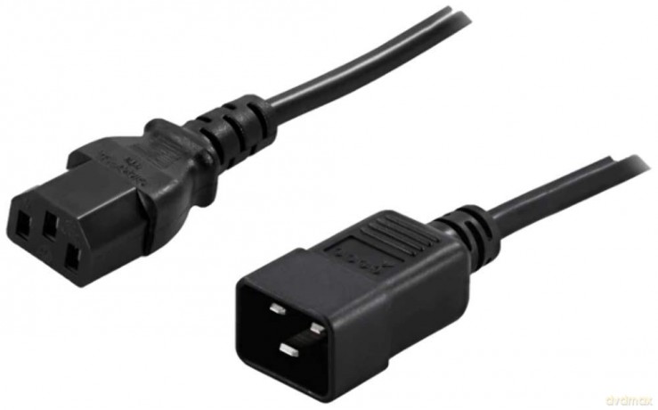 Przedłużacz kabla zasilającego IEC 320 C13-> C20 1.8M