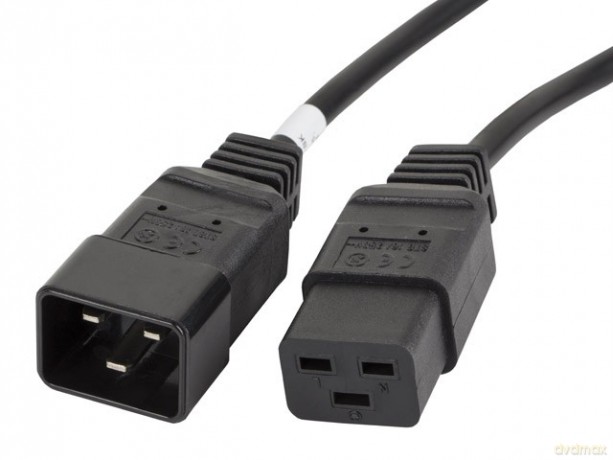 Przedłużacz kabla zasilającego IEC 320 C19 - C20 VDE 1.8M VDE czarny