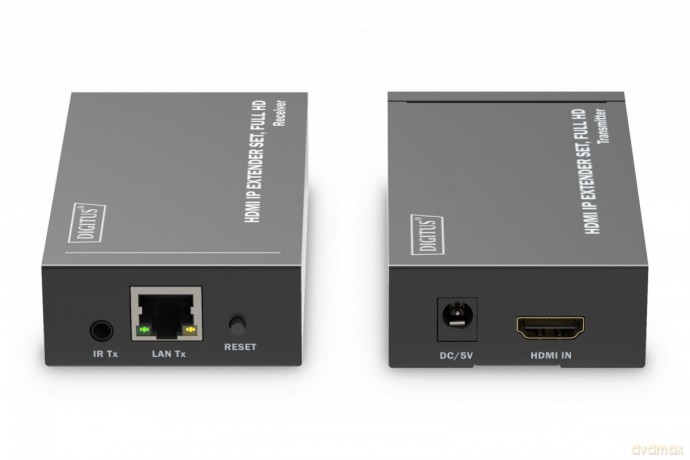 Przedłużacz/Extender HDMI 1080p 60Hz 120m po skrętce Cat.6/6A/7/8 HDCP 1.3 IR, zestaw