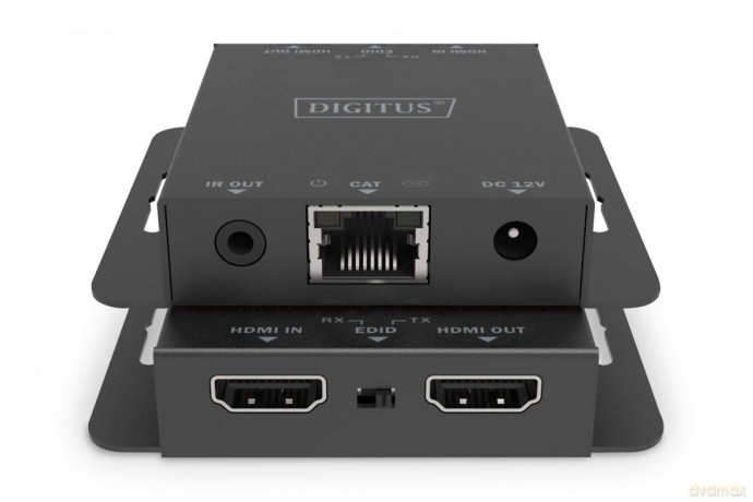 Przedłużacz/Extender HDMI 4K 30Hz 70m po skrętce Cat.5e/6/7/8 HDCP 1.4 EDID IR PoC, zestaw