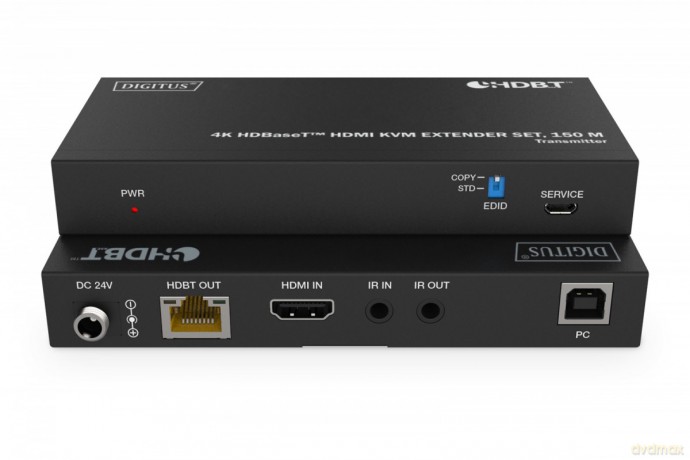 Przedłużacz/Extender HDMI 4K 60Hz 150m po skrętce Cat.6A/7/8 HDBaseT HDCP2.2 IR EDID PoC, zestaw