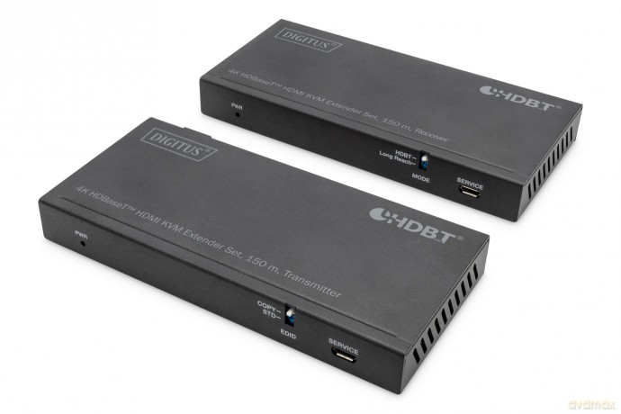 Przedłużacz/Extender HDMI 4K 60Hz 150m po skrętce Cat.6A/7/8 HDBaseT HDCP2.2 IR EDID PoC, zestaw