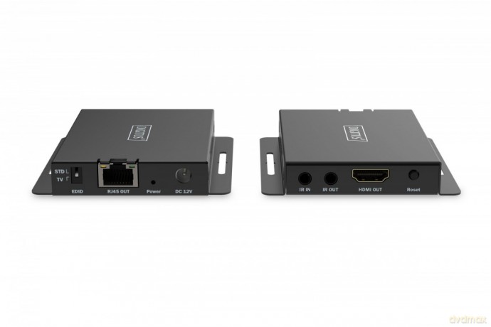 Przedłużacz/Extender HDMI 4K120Hz 40m po skrętce HDCP 2.3 IR EDID (zestaw)