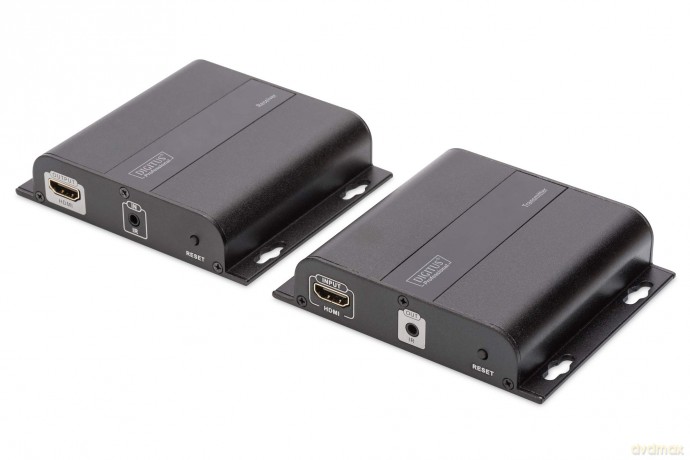 Przedłużacz/Extender HDMI do 120m po skrętce Cat.5e/6 UTP lub IP, 4K 30Hz UHD, z audio (zestaw)