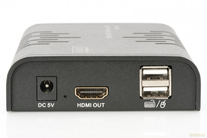 Przedłużacz/Extender KVM (HDMI+USB) do 120m po Cat.5e UTP lub IP, 1080p FHD 60Hz, audio (zestaw)