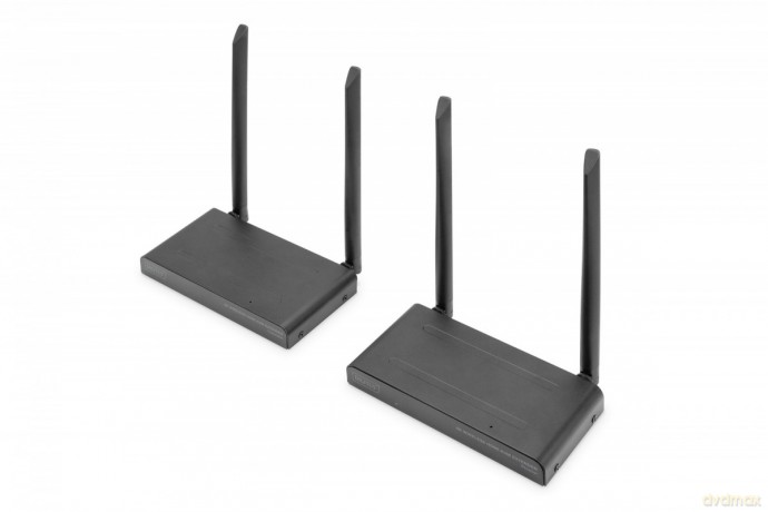 Przedłużacz/Extender KVM HDMI+USB bezprzewodowy 150m UHD 4K60Hz (zestaw)