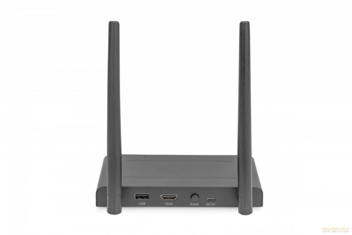 Przedłużacz/Extender KVM HDMI+USB bezprzewodowy 200m 1080p FHD 60Hz (zestaw)