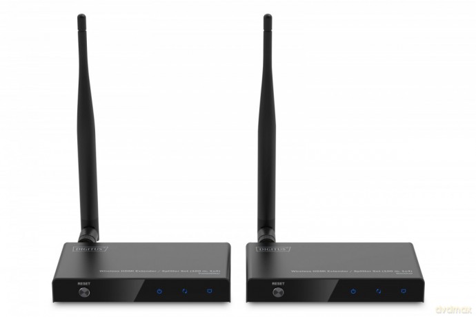 Przedłużacz/Extender splitter HDMI bezprzewodowy 100m 1080p 60Hz FHD 5GHz HDCP 1.3 (zestaw)