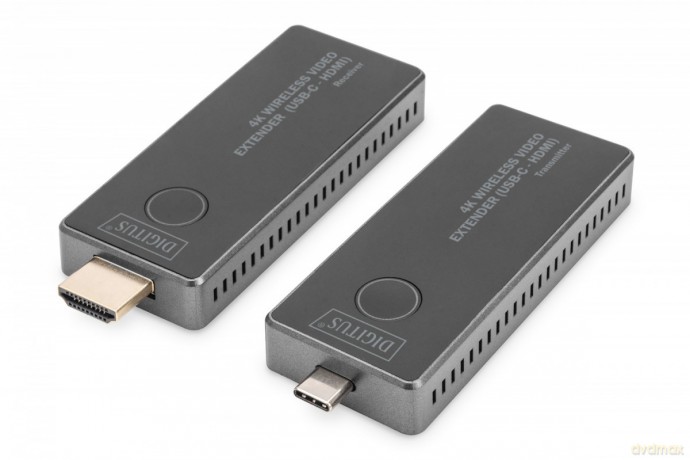 Przedłużacz/Extender USB-C - HDMI bezprzewodowy 30m UHD 4K30Hz audio (zestaw)