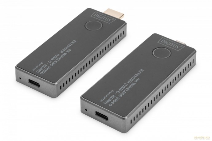 Przedłużacz/Extender USB-C - HDMI bezprzewodowy 30m UHD 4K30Hz audio (zestaw)