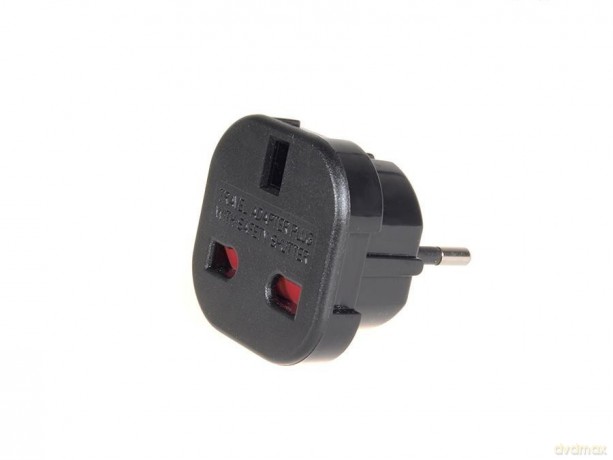 Przejściówka adapter EU na UK MCE72 Czarna