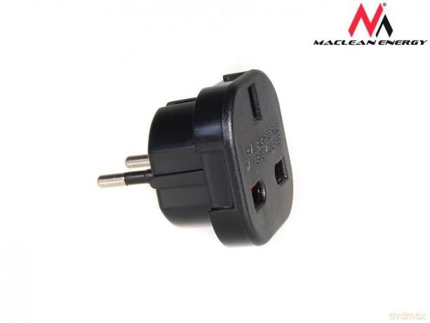 Przejściówka adapter EU na UK MCE72 Czarna