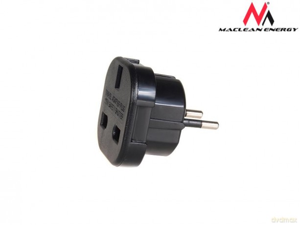 Przejściówka adapter EU na UK MCE72 Czarna