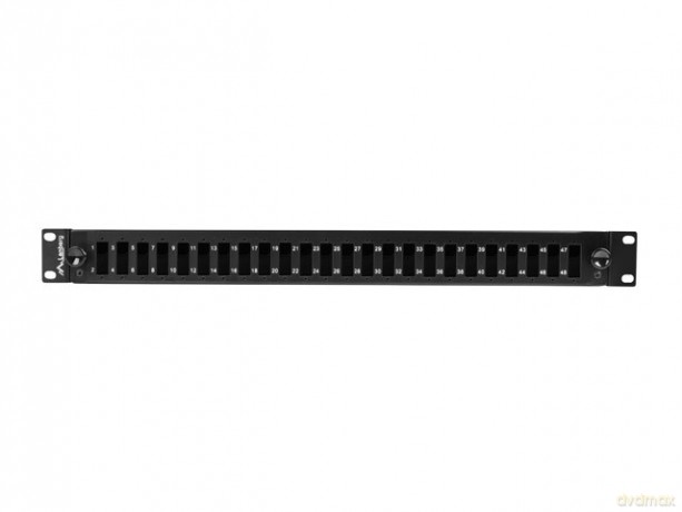 Przełącznica światłowodowa 24XSC duplex/24XLC QUAD rack 19 1U czarna + akcesoria