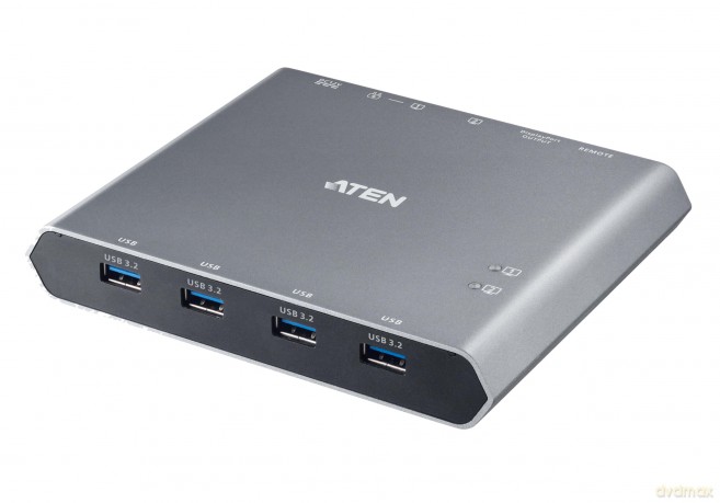 Przełącznik 2-Port 4K DP USB-C KVM Dock Switch with Power