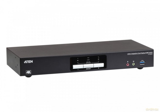 Przełącznik 2-portowy KVMP USB 3.0 DisplayPort 4K Dual Display