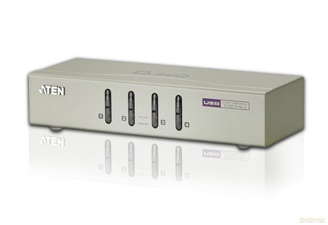 Przełącznik 4-Port USB VGA/Audio KVM Switch CS74U