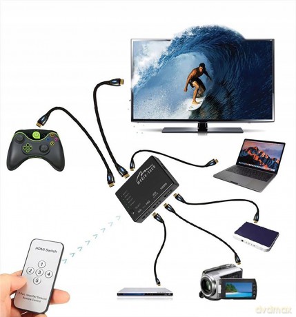 Przełącznik HDMI SWITCH 4K MT5207