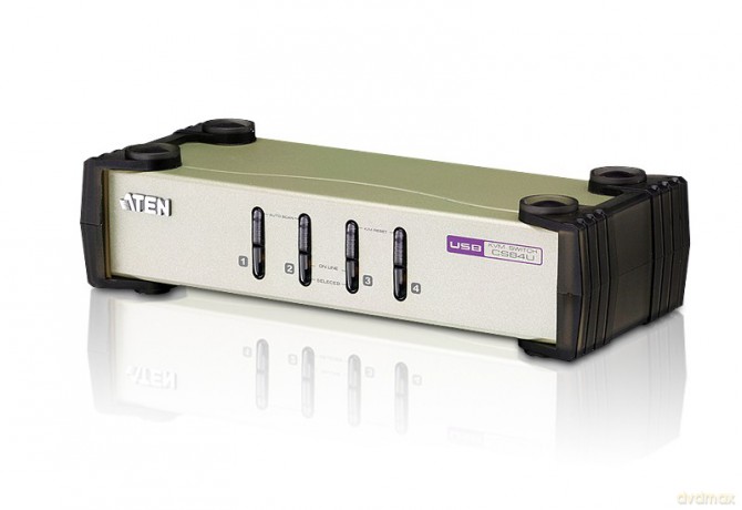 Przełącznik Kvm 4 Porty Usb Vga Cs84u