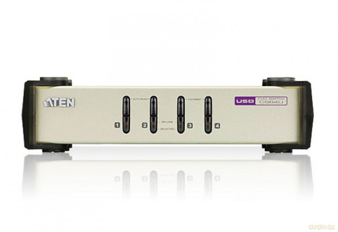 Przełącznik Kvm 4 Porty Usb Vga Cs84u