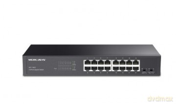 Przełącznik Mercusys 16-Port Gigabit Desktop/Rackmount Switch PORT: 16× Gigabit RJ45 Ports MS116GS