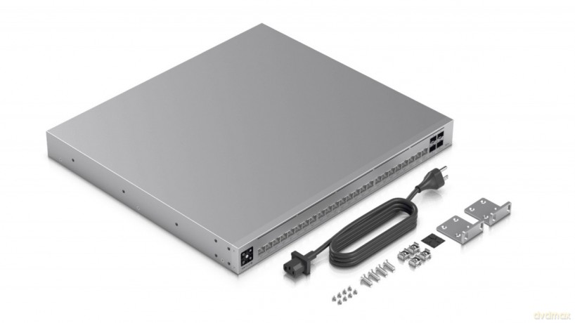 Przełącznik UniFi Switch Pro HD 24 PoE Zarządzalny L2/L3 2.5G Ethernet (100/1000/2500) Obsługa PoE 1U Szary