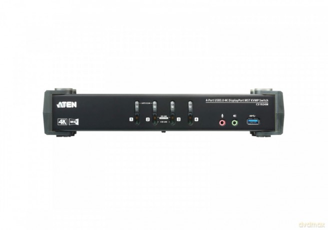Przełącznik USB 3.0 4K DP MST KVM 4-portowy CS1924M