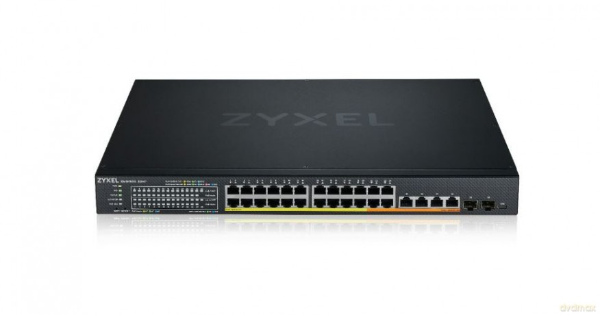 Przełącznik XMG1930-30HP, 24-port 2.5GbE Smart Managed Layer 2 PoE 700W 22xPoE+/8xPoE++ Switch with 4 10GbE and 2 SFP+ Uplink