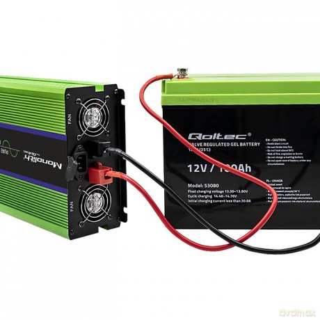 Przetwornica napięcia Monolith | ładowanie baterii | UPS | 3000W | 6000W | 12V na 230V | Czysty Sinus | LCD