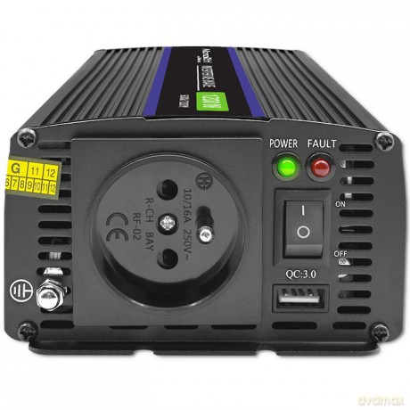 Przetwornica napięcia Monolith 1200 MS Wave | 12V na 230V | 600/1200W | USB