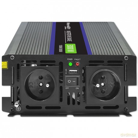 Przetwornica napięcia Monolith 3000 MS Wave | 12V na 230V | 1500/3000W | USB
