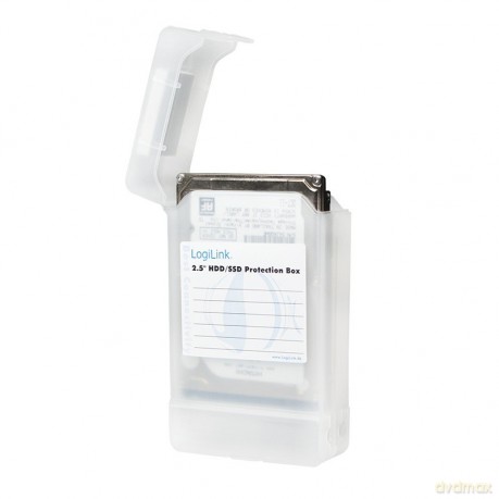 Pudełko ochronne 2xHDD 2.5 cala, transparentne