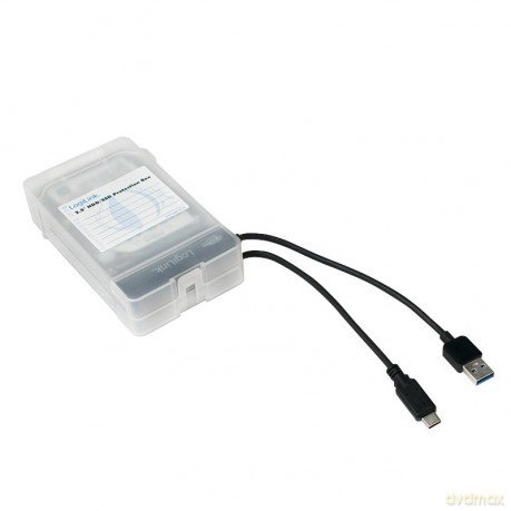 Pudełko ochronne 2xHDD 2.5 cala, transparentne