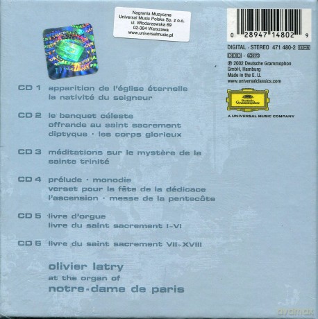 Various: Latry Messiaen Organ Works [6CD]