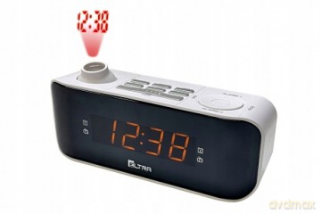 Radiobudzik Kasia z projektorem, biały