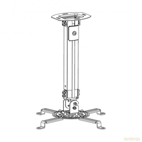 Ramię sufitowe do projektora 55-90cm 13,5kg srebrny
