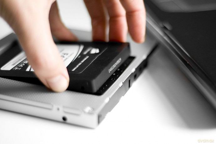 Ramka montażowa SSD/HDD do napędu CD/DVD/Blu-ray, SATA na SATA III, 12.7mm