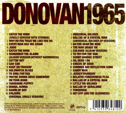 Donovan: 1965 (digipack) [2CD]