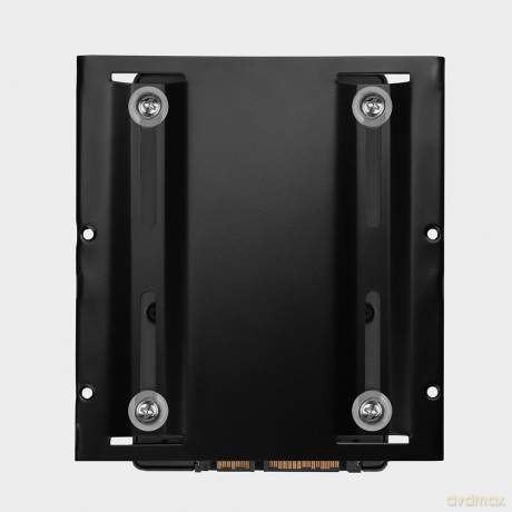 RHD-125B Ramka metalowa do montażu 1x 2.5" HDD w pozycji 3.5" Czarna