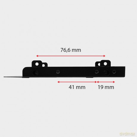 RHD-P25 Ramka metalowa do montażu 2x 2.5" HDD w pozycji 3.5" lub pozycji PCI Czarna
