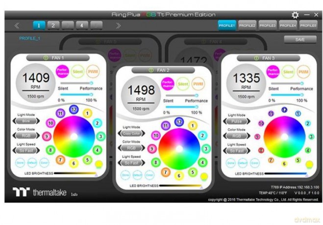 Riing Plus 14 RGB TT Premium Edition 3 Pack (3x140mm, LNC, 1400 RPM)