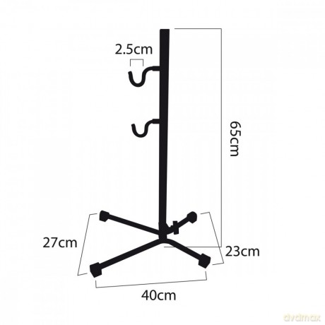 Rowerowy uchwyt serwisowy stal max. obciążenie 20kg pasuje do rowerów MTB z kołami do 27,5"MC-434