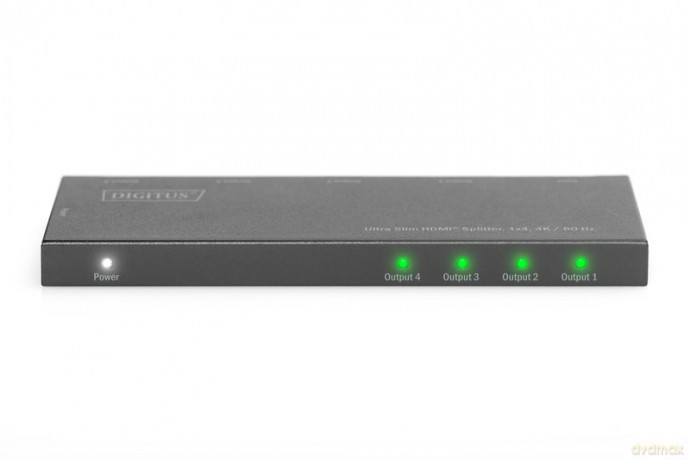 Rozdzielacz (Splitter) Ultra Slim HDMI 1x4 4K 60Hz 3D HDR HDCP 2.2 18 Gbps Micro USB