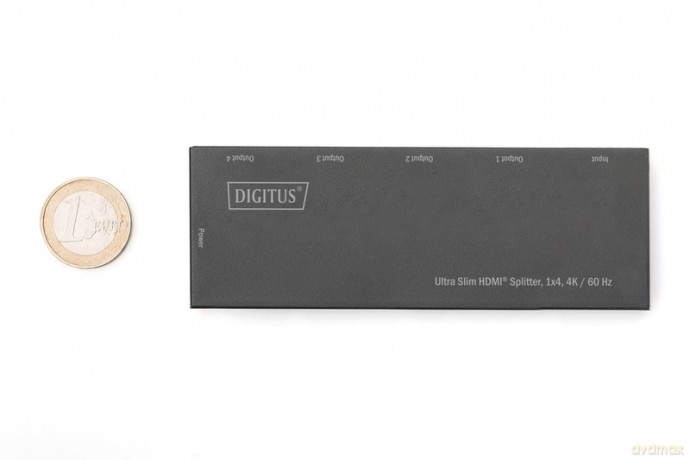 Rozdzielacz (Splitter) Ultra Slim HDMI 1x4 4K 60Hz 3D HDR HDCP 2.2 18 Gbps Micro USB