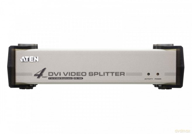 Rozdzielacz wideo 4 porty DVI/Audio Splitter